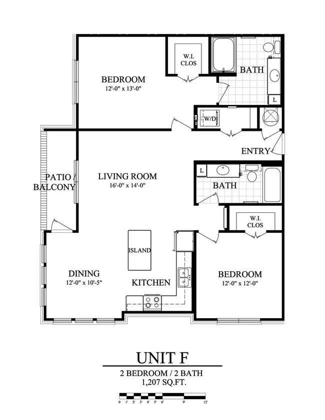 2 Bedroom 13313 floor plan